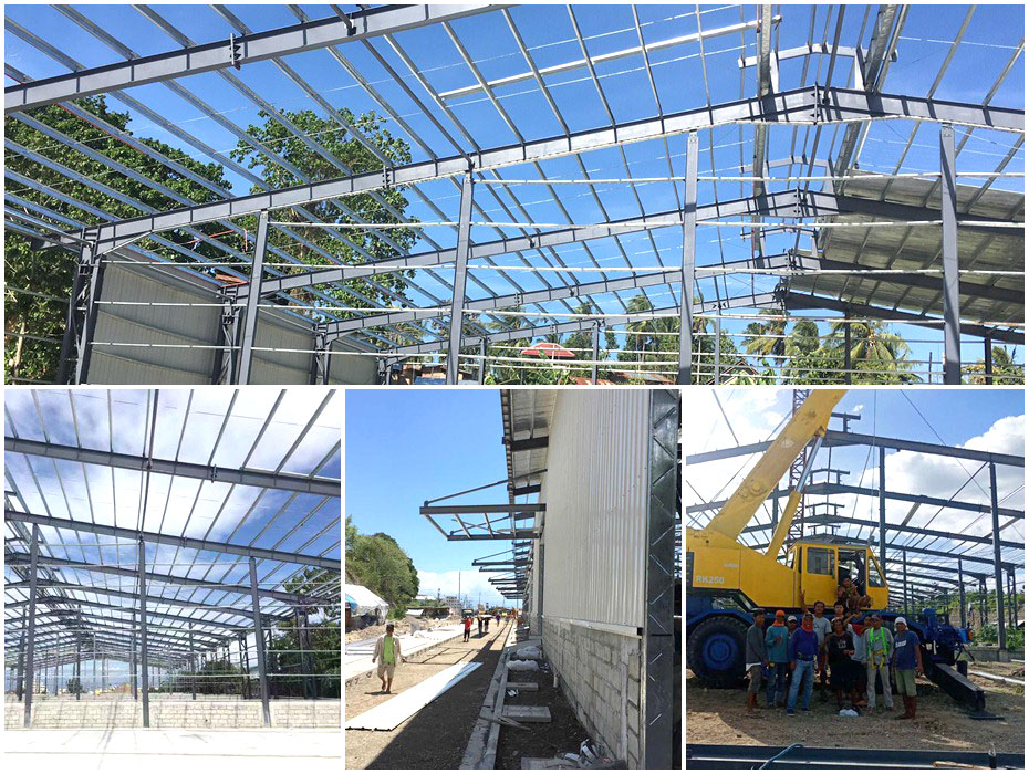 外貿大型鋼結構倉庫工程案例